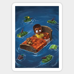 The Floating Bed Sticker